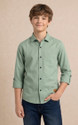 KILLER Boys Solid Casual Green Shirt