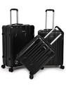 KILLER Classic Light-Weight & Durable Polycarbonate Black Hard Luggage Check-in Suitcase 8 Wheels - 28 Inch