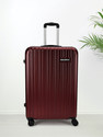 KILLER Classic Light-Weight & Durable Polycarbonate D. Red Hard Luggage Check-in Suitcase 8 Wheels - 28 Inch