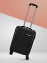 KILLER Classic Light-Weight & Durable Polycarbonate Black Hard Luggage Cabin Suitcase 8 Wheels - 20 Inch