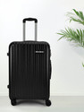 KILLER Classic Light-Weight & Durable Polycarbonate Black Hard Luggage Check-in Suitcase 8 Wheels - 28 Inch
