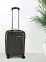 KILLER Classic Light-Weight & Durable Polycarbonate Dark Grey Hard Luggage Check-in Suitcase 8 Wheels - 20 Inch