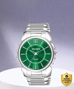 killer klr-8420-1 popular killer silver mens watch-watches  branded quartz  wrist ghadi for boys analog watch  - for men