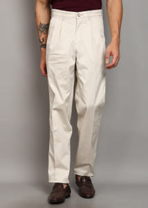 KILLER Men Athletic Fit Cream Cotton Blend
