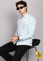 KILLER Men Checkered Casual Blue Shirt