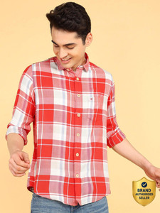 KILLER Men Checkered Casual Red Shirt