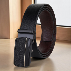 killer men formal casual evening party black artificial leather reversible belt
