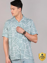 KILLER Men Printed Casual Green Shirt