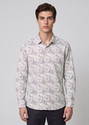 KILLER Men Printed Casual Purple Shirt