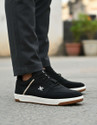 KILLER Mens White Black Synthetic Leather Casual