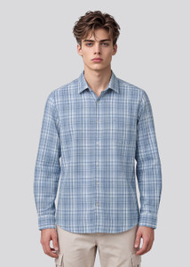 KILLER Men Slim Fit Checkered Formal Shirt