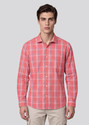 KILLER Men Slim Fit Checkered Spread Collar