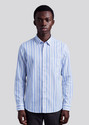 KILLER Men Slim Fit Striped Spread Collar