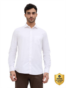 KILLER Men Solid Casual White Shirt