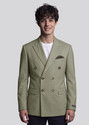 KILLER Men Striped Double Breasted Casual Blazer