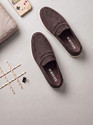 KILLER Men Suede Loafers with Penny Strap