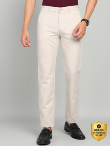KILLER Slim Fit Men Beige Trousers