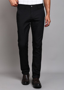 KILLER Slim Fit Men Black Trousers