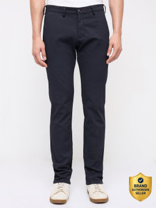 KILLER Slim Fit Men Black Trousers
