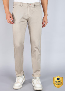KILLER Slim Fit Men Cream Trousers