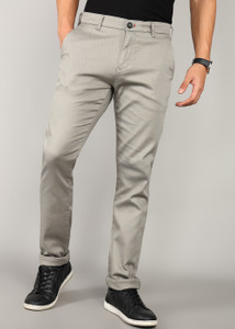 KILLER Slim Fit Men Grey Trousers