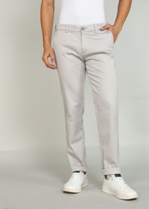 KILLER Slim Fit Men Grey Trousers