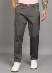 KILLER Slim Fit Men Grey Trousers
