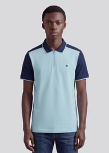 KILLER Solid Men Polo Neck Light Blue