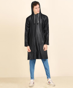 killer solid men raincoat
