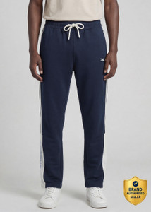 KILLER Striped Colorblock Men Dark Blue Track