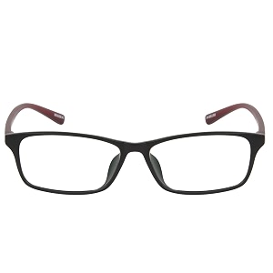 killer rectangle unisex anti glare pcmobile zero power eyeglasses black wine color