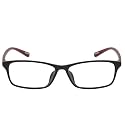 KILLER Rectangle Unisex Anti Glare PC/Mobile Zero Power Eyeglasses, Black Wine Color