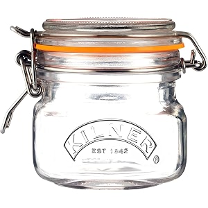 Kilner Premium 250ml Airtight Leakproof Square Glass