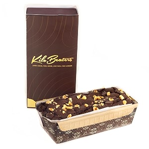 kilobeaters premium christmas chocolate cake with nuts made with 100 almond flour zero preservatives zero added sugar and gluten free - 300 gm pack of 1