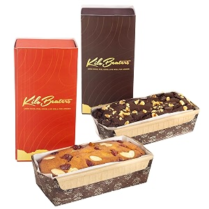 kilobeaters premium christmas cakes chocolate and plum cake with dry fruits and nuts made with 100 almond flour zero preservatives zero added sugar and gluten free - 300 gm each combo pack of 2