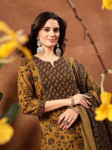 KIMAYRA Women Kurta Palazzo Dupatta Set