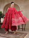 KIMAYRA Women Kurta Palazzo Dupatta Set