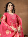 KIMAYRA Women Kurta Palazzo Dupatta Set