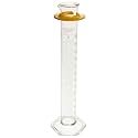 Kimble 20024-250 Glass Class B Single Metric Scale Graduated Cylinder, 250mL Capacity, 10 - 250mL Graduation Interval (Pack of 2)