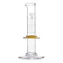 Kimble 20024-500 Glass Class B Single Metric Scale Graduated Cylinder, 500mL Capacity, 25 - 500mL Graduation Interval (Case of 8)