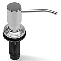 Kimi Cuisine Soap Dispenser for Kitchen Sink, Built-in Chrome Pump