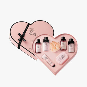 kimirica love story moment valentine gift set for women  men  luxury bath and body care set