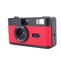 KIMISS 35MM Film Camera Lightweight Retro Camera Built in Flash for Photography Student Camera Battery Powered (Black Green)