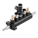 KIMISS Tire Air Control Valve Foot Pedal Valve for Tire Changer Machine, Aluminum Alloy 8mm OD Tubing Connectors Tyre Machine Pneumatic Switch Type D