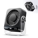 KIMMOO Small Powerful Table Fan,199 Speeds,17 Hrs Rechargeable Desk Fan