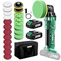 KIMO 20V Cordless Polisher, 25PCS Car Buffers & Polishers Kit for Detailing