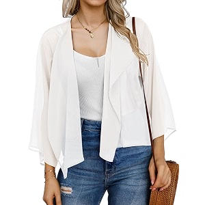 kimonos for women summer cardigan chiffon floral cover up loose casual top blouse