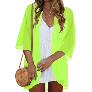 kimonos for women summer cardigan chiffon floral cover up loose casual top blouse
