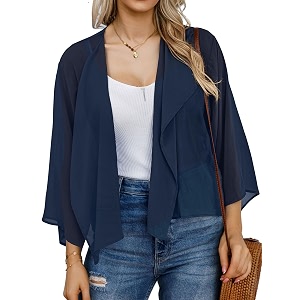 kimonos for women summer cardigan chiffon floral cover up loose casual top blouse