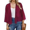Kimonos for Women Summer Cardigan Chiffon Floral Cover up Loose Casual Top Blouse